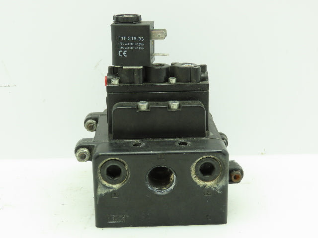 A239SS-120-A ARO Pneumatic Solenoid Air Control Valve Manifold Block 3/8" 120V
