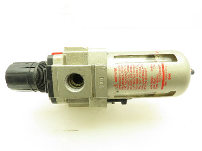 SMC AW40-N04E-Z Pneumatic Filter Reg. w/Man. 3-Port Lockout Valve 150PSI 1/2"NPT