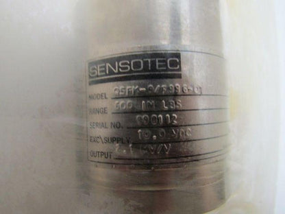 Sensontec QSFK-9/F996-01 Torque Transducer 600 in. lbs