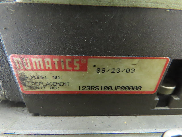 Numatic I23BA400MP00061 Pneumatic Solenoid Valve Assy 24V w/I23RS100JP00000 Reg.