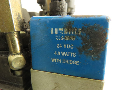 Numatic I23BA400MP00061 Pneumatic Solenoid Valve Assy 24V w/I23RS100JP00000 Reg.
