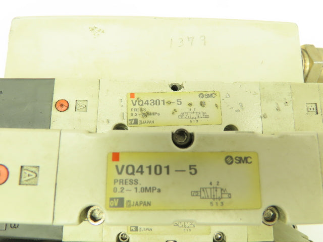 SMC VQ4301-5 Numatics Solenoid 12-Valve/Station Manifold Block VQ4101-5/VQ4200-5