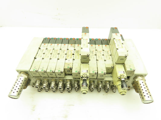 SMC VQ4301-5 Numatics Solenoid 12-Valve/Station Manifold Block VQ4101-5/VQ4200-5
