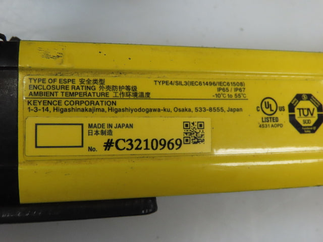 Keyence GL-R60H-R Safety Light Curtain Receiver C3210969 44"