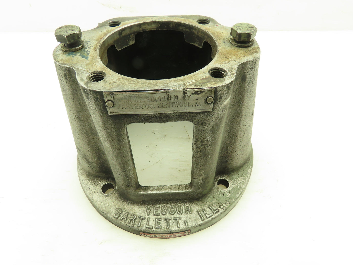 Vescor Bartlett Motor To Pump Adapter Aluminum For 184T Frame Motor