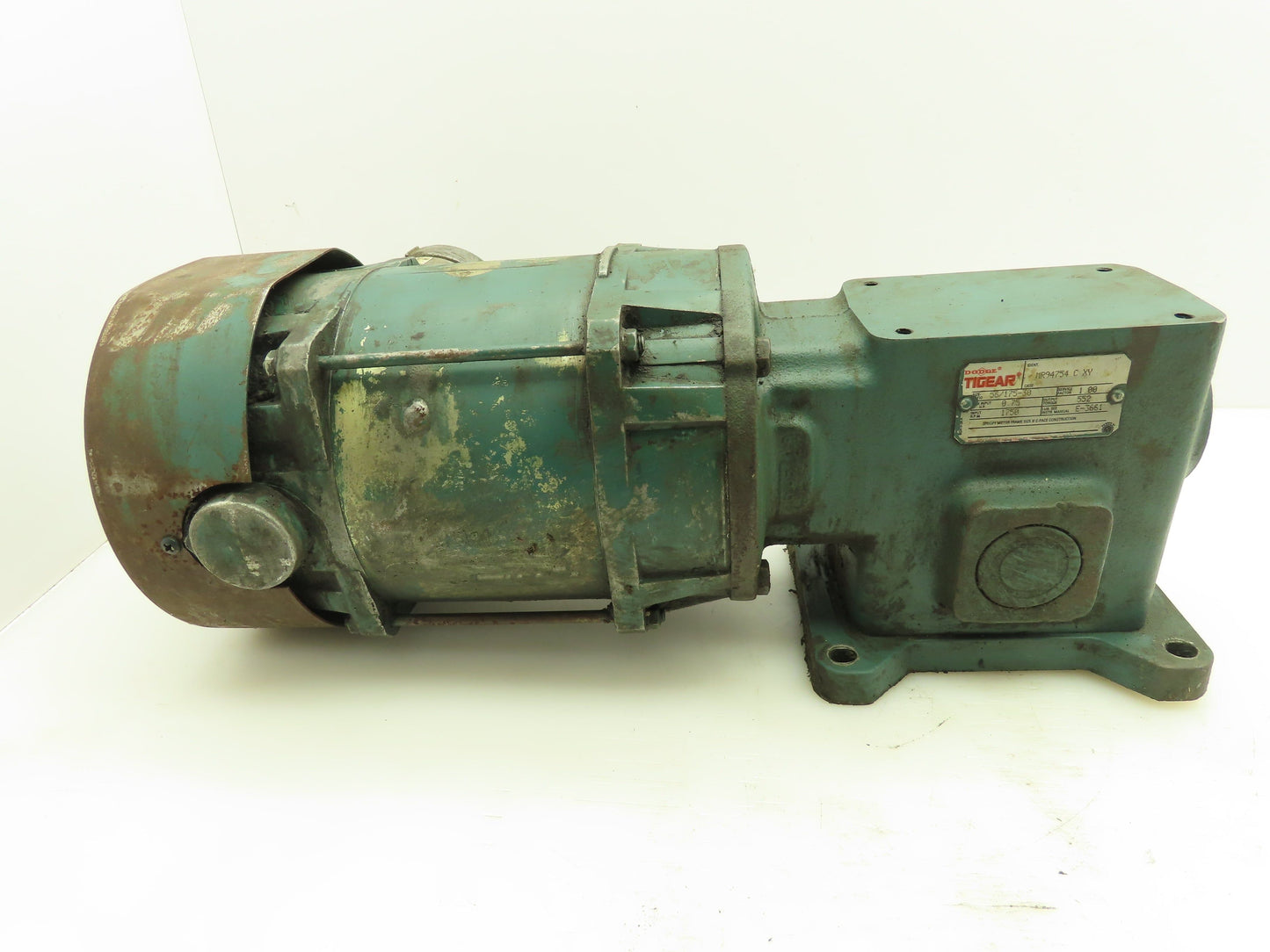 Tigear MR94754 Gearbox Reducer 30:1 Ratio 7/8"Left Hand Shaft w/Elec Motor 3/4HP