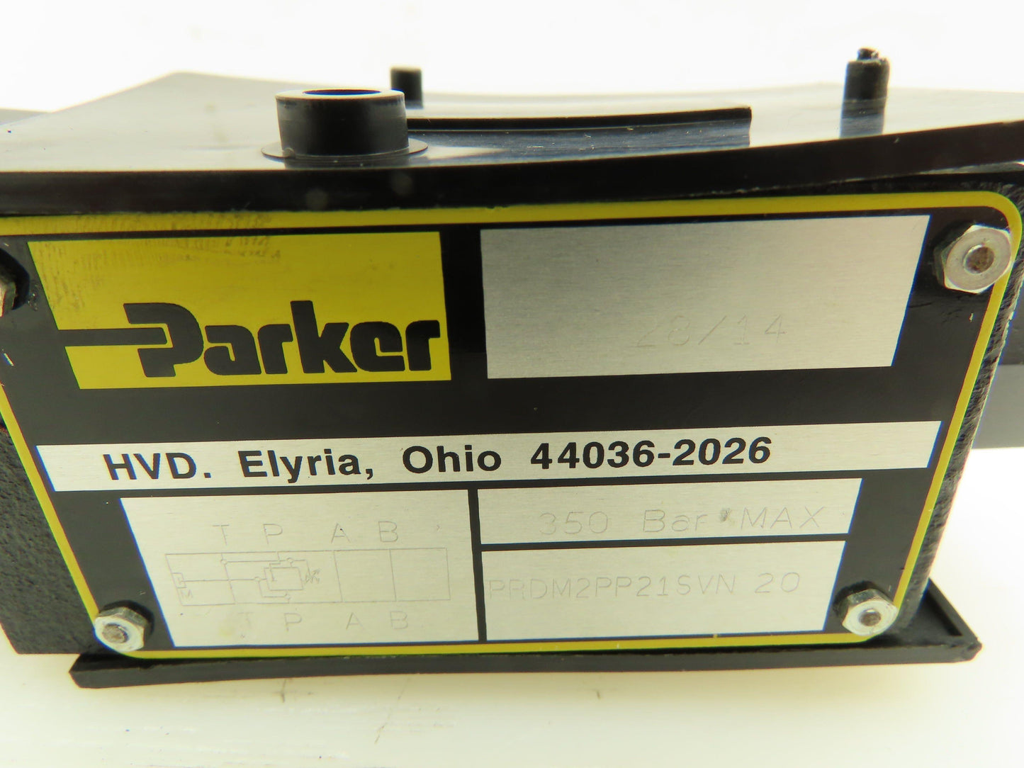 Parker PRDM2PP21SVN 20 Hydraulic Pressure Reducing Valve Sandwich Module 5000PSI