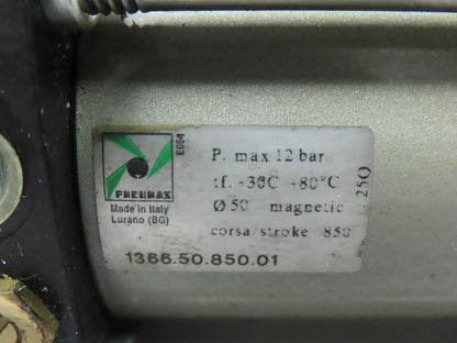 Pneumax 1366.50.850.01 Pneumatic Tie Rod Air Cylinder 50mm Bore 850mm Stroke