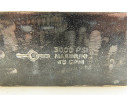 Parker C1620S One Way Hydraulic In-Line Check Valve 40GPM 3000 PSI SAE-16