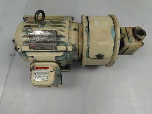Vickers V20 1S9S 1C11 Hydraulic Vane Pump Motor 1Hp 3Ph 480V  JIC-20 x JIC-12