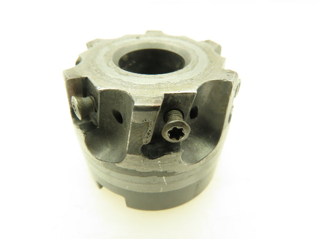 Kennametal 1-3/4"Flute Indexing Coolant Facemill 7/8" Arbor 6-Carbide Insert