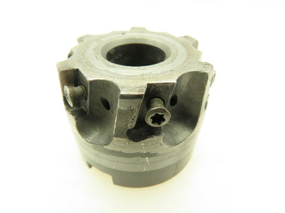 Kennametal 1-3/4"Flute Indexing Coolant Facemill 7/8" Arbor 6-Carbide Insert