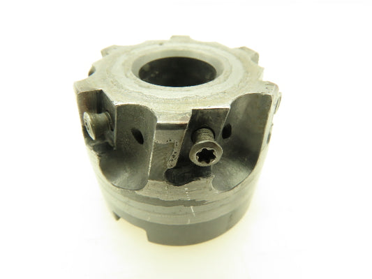 Kennametal 1-3/4"Flute Indexing Coolant Facemill 7/8" Arbor 6-Carbide Insert