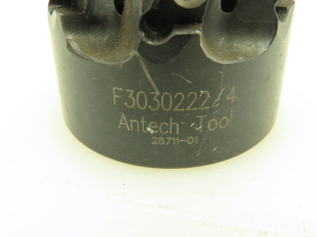 Antech F3030222/4 1.75"Flute Indexing Coolant Facemill 11/16"Arbor 6-Carbide