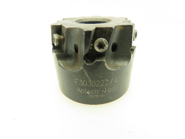 Antech F3030222/4 1.75"Flute Indexing Coolant Facemill 11/16"Arbor 6-Carbide