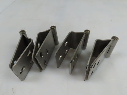 Velko 3-Bolt Stainless Steel Hinge 1-3/4" Offset  9" Open x 3" Wide  SET OF 4