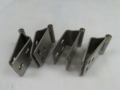 Velko 3-Bolt Stainless Steel Hinge 1-3/4" Offset  9" Open x 3" Wide  SET OF 4