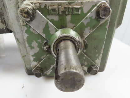 Ohio CDP3575 Gear Reducer 20:1 Ratio 1-1/8"Right Hand Shaft & 180DC Baldor Motor
