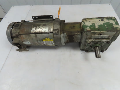 Ohio CDP3575 Gear Reducer 20:1 Ratio 1-1/8"Right Hand Shaft & 180DC Baldor Motor