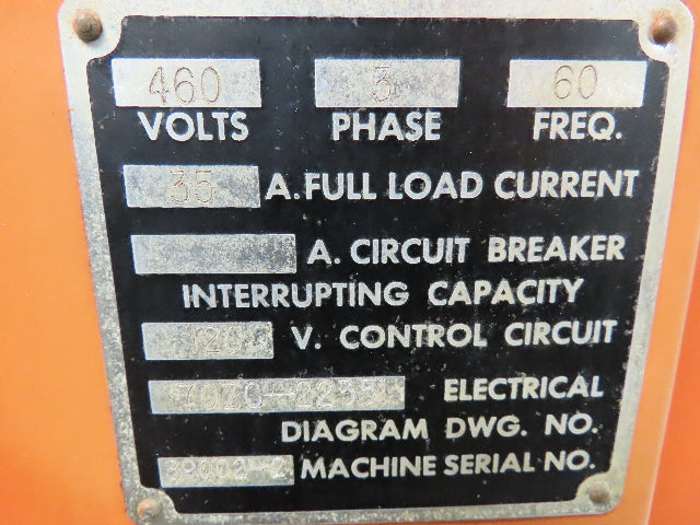 Anson Industries 10 Ton Hydraulic C Frame Press 100 gallon 20hp Power Unit 12"
