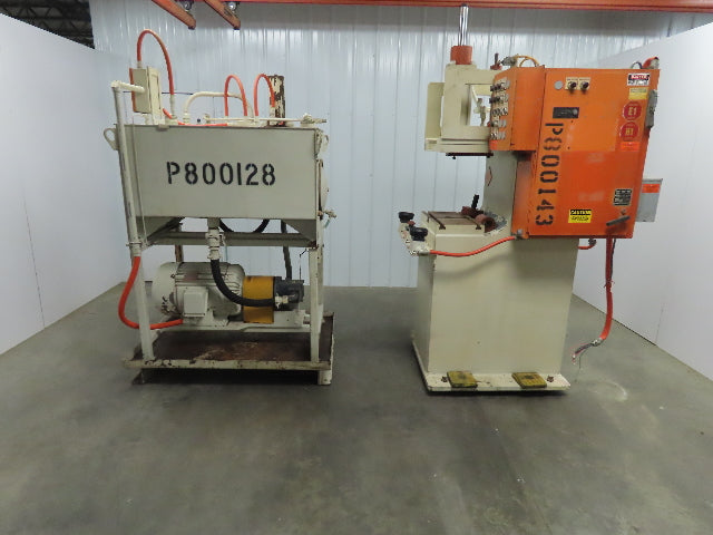 Anson Industries 10 Ton Hydraulic C Frame Press 100 gallon 20hp Power Unit 12"