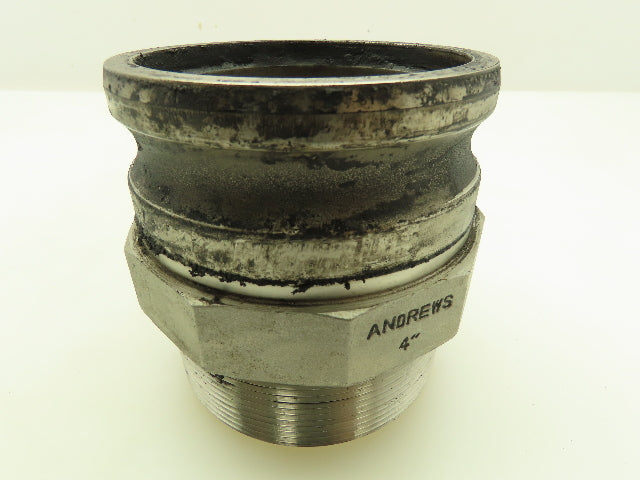 Dixon 400-F Cam & Groove Type F  4"Male Adaptor w/400 DC 4"Cam & Groove Dust Cap