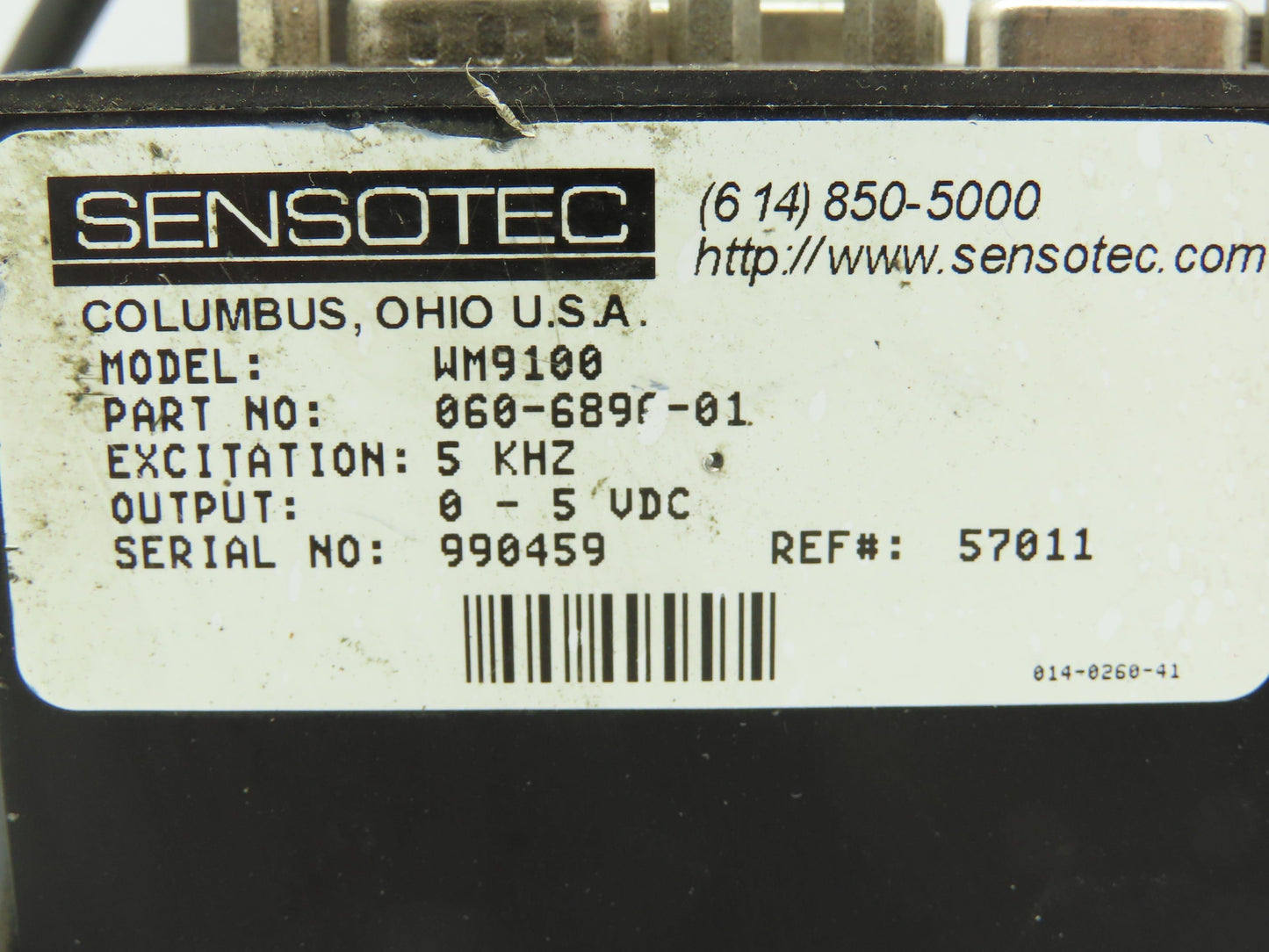 Sensotec 060-6896-01 Honeywell WM9100 Digital Transducer Controller