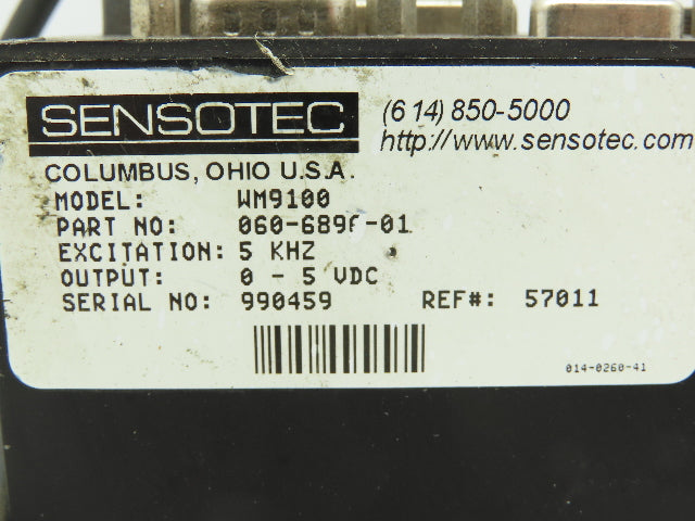 Sensotec 060-6896-01 Honeywell WM9100 Digital Transducer Controller