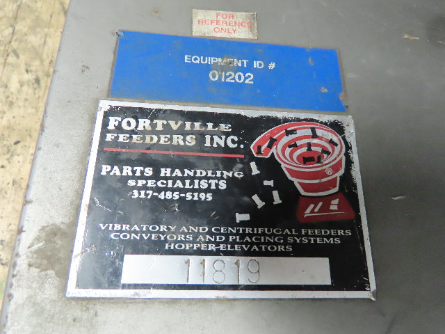 Fortville Feeder 11819 Vibratory Parts Feeder 14 ID 52" OD Pneumatic Vibco
