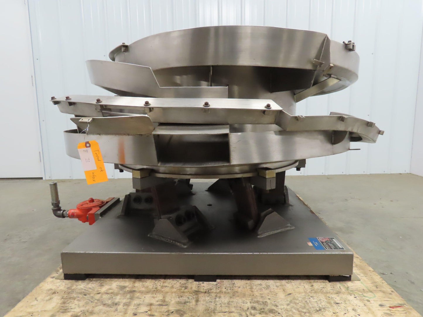 Fortville Feeder 11819 Vibratory Parts Feeder 14 ID 52" OD Pneumatic Vibco