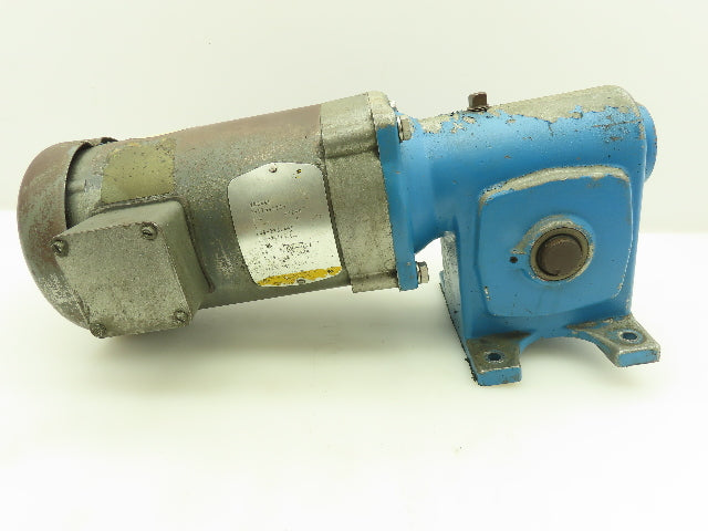 Morse C96MK4474 Gear Reducer 20:1 Ratio LH 1"Shaft w/Baldor Motor 1HP 1725RPM