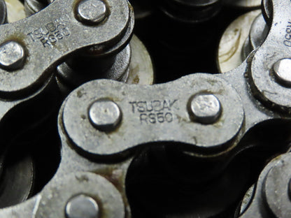 Tsubaki RS50 Steel Roller Chain 2-Strand 3/8" Center Roller 5/8" Pitch 36' x 2"