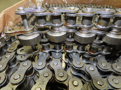 Tsubaki RS50 Steel Roller Chain 2-Strand 3/8" Center Roller 5/8" Pitch 36' x 2"