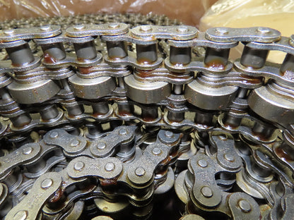 Tsubaki RS50 Steel Roller Chain 2-Strand 3/8" Center Roller 5/8" Pitch 36' x 2"