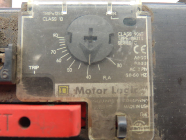 Square D 9065 SR310 SER C Solid State Overload Relay 3-P 30-90A Man. Reset 600V