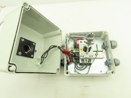 Vynckier Manual Motor Starter Protector Rotary Disconnect Switch Enclosure 7x7x6