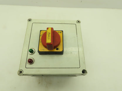 Vynckier Manual Motor Starter Protector Rotary Disconnect Switch Enclosure 7x7x6