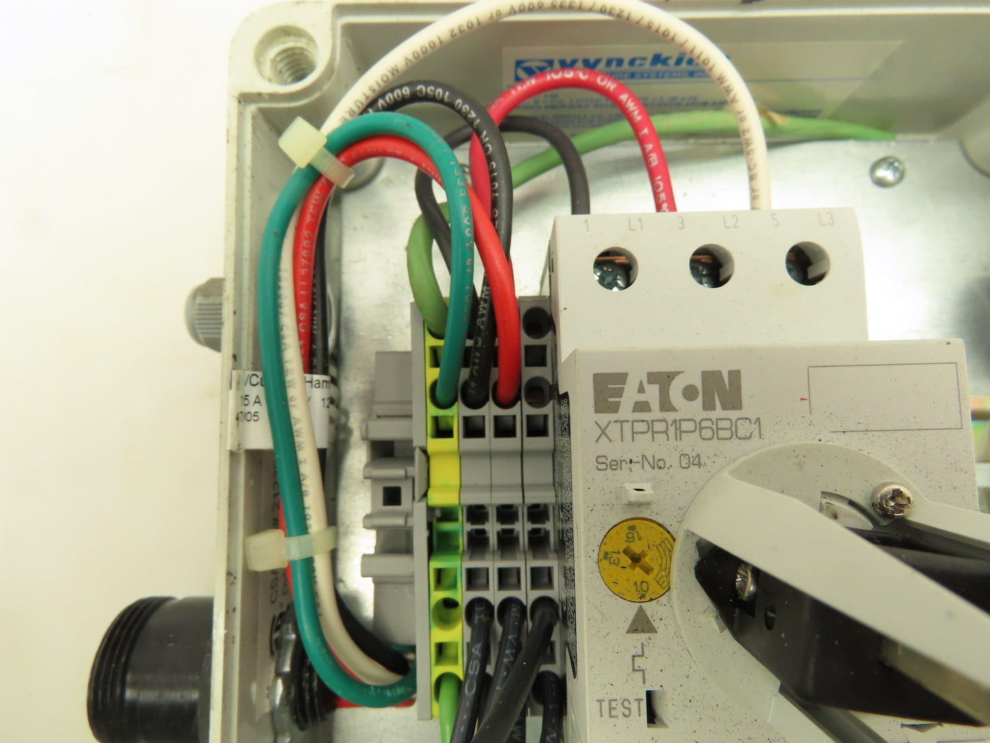 Vynckier Manual Motor Starter Protector Rotary Disconnect Switch Enclosure 7x7x6