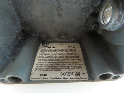 Square D QO130 Class 9001 Type KY-1 Electrical Enclosure W 800T-H2 Allen Bradley