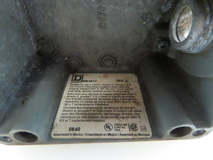 Square D QO130 Class 9001 Type KY-1 Electrical Enclosure W 800T-H2 Allen Bradley