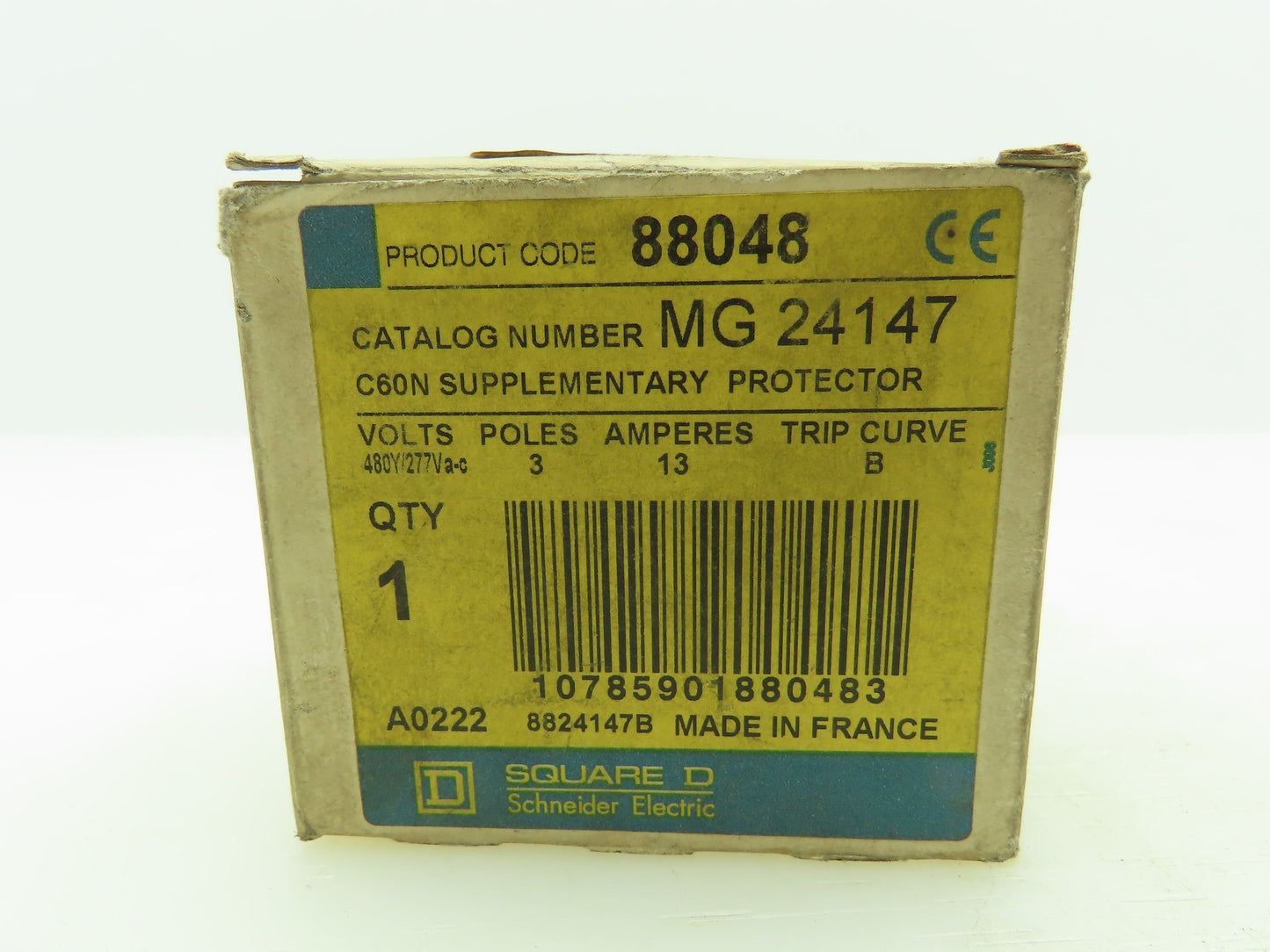 Square D MG24147 Merlin Gerin Multi 9 Breaker 13A Type B 480 VAC