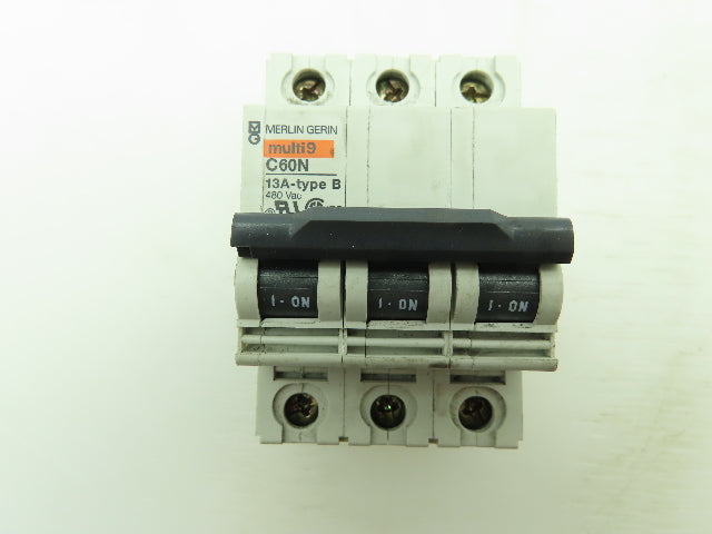 Square D MG24147 Merlin Gerin Multi 9 Breaker 13A Type B 480 VAC