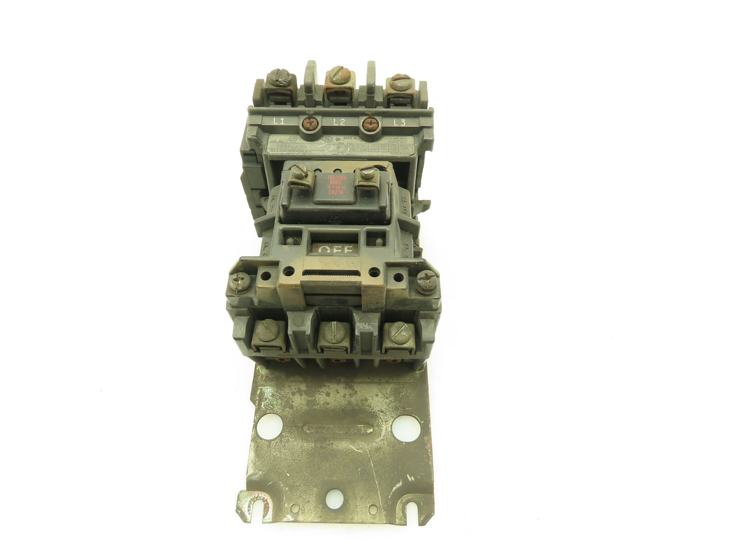 Allen Bradley 505V-AOD Ser B Motor Starter 600V 3-Pole 115/120V Coil Size 0