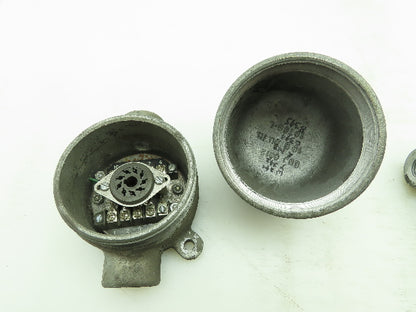 Crouse Hinds Co 1/2 EABC EAJC 16 Explosion Proof Conduit Outlet Box Lot of 2