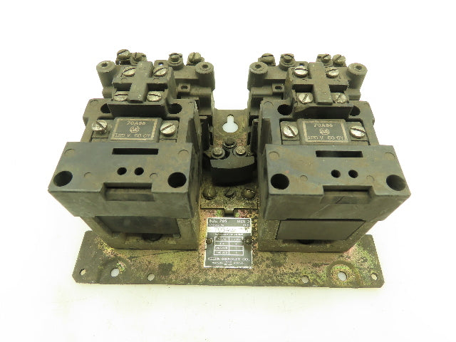 Allen Bradley 705AOE Ser K Reversing Motor Starter 3-Pole 550V 120V Coil  Size 0