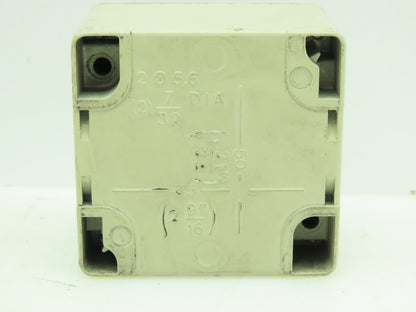 Telemecanique XAFG19001-6080062 Pushbutton Control Panel Box 3x3" Start Green