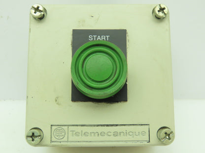 Telemecanique XAFG19001-6080062 Pushbutton Control Panel Box 3x3" Start Green