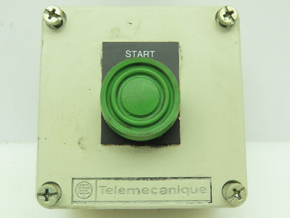 Telemecanique XAFG19001-6080062 Pushbutton Control Panel Box 3x3" Start Green