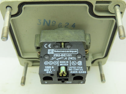 Telemecanique XAFG19001-6080062 Pushbutton Control Panel Box 3x3" Start Green