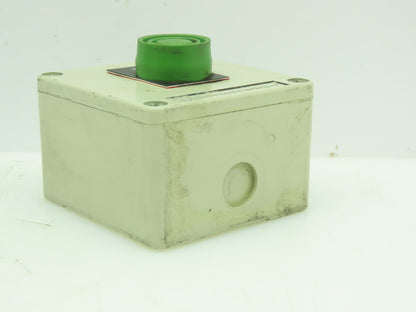 Telemecanique XAFG19001-6080062 Pushbutton Control Panel Box 3x3" Start Green